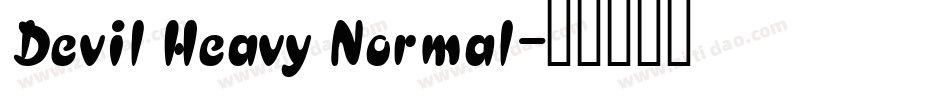 Devil Heavy Normal字体转换